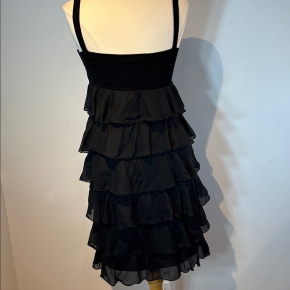 Cynthia Steffe black stretch ruffle date dress size large - Picture 7 of 11